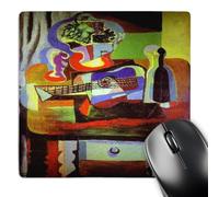 Lavable Tapis De Souris Gamer Tableau De Picasso : Coupe De Fruits Et Guitare 25X30Cm, Souris De Gaming Stable Tapis De Souris Gaming pour Jeux Claviers Ordinateur