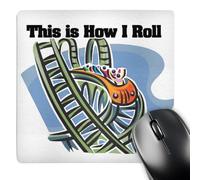 Lavable Tapis De Souris Gamer Voici Comment Je Roule Montagnes Russes 25X30Cm, Mouse Pad Antidérapante Tapis De Souris Gaming pour Claviers Ordinateur Jeux