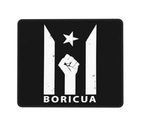 Lavable Tapis de Souris, Porto Rico résiste au Drapeau de Boricua, Résistant à Usure Tapis de Souris d'Ordinateur, Mousepad, 25X30cm, PC, Jeux, Claviers
