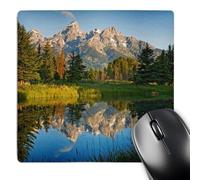 Lavable Tapis Souris États-Unis, Wyoming, Parc National De Grand Teton 25X30Cm, Gaming Mousepad Bords Cousus Tapis De Souris De Jeu pour Bureau Ordinateur Pc
