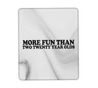 Lavable Tapis Souris, Plus Amusant Que Deux Jeunes de Vingt Ans Mousepad Résistant à Usure Tapis de Bureau pour PC Jeux Ordinateur