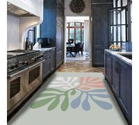 lavables Tapis 120x150cm pour Salon Beige Moderne Abstrait Feuille Antidérapant Grande Chambre Basse Boho Découpe Feuillage Print Cuisine Salle à Manger Bureau Pépinière