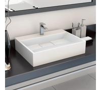 Lavabo 120x46x11 cm Fonte Minérale Lave-Mains Vasque Salle de Bain vidaXL