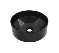 vidaXL Lavabo Vasque à poser 36x14 cm Céramique Noir