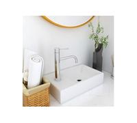 vidaXL Lavabo 400 x 220 x 90 mm en SMC Blanc