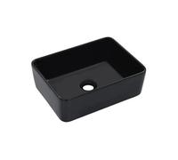 vidaXL Lavabo lave-mains à poser Céramique 40×30×13 cm Noir