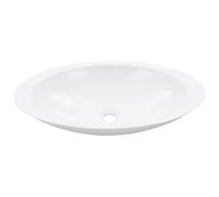 Lavabo 59,3x35,1x10,7 cm Fonte minérale/marbre Blanc