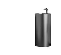Lavabo à colonne rond pour salle de bain, lavabo creux en acier inoxydable, lavabo autoportant avec drain pop-up, robinet en option, lavabo sur pied rouge (One Color-006)