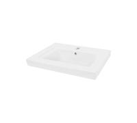 Lavabo à Encastrer de Salle de Bain, 605x465x160 mm, en Céramique, Blanc, avec