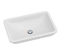 Lavabo à encastrer sous plan Villeroy & Boch LOOP & FRIENDS 616321R1 61,5 x 38 cm, blanc C-plus, sans plage de robinetterie, sans trop-plein