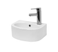 Lavabo à Poser de Salle de Bain, 335x255x130 mm, Trou de Robinet à Droite,