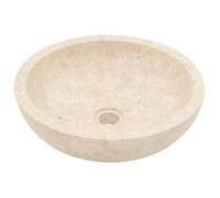 Lavabo À Poser/ Évier 40 x 12 cm Marbre - Crème SMGCC816939