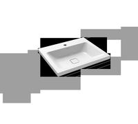 Kaldewei Cono poser sur meuble 901906013001 3083, 60x50x4cm, effet perlant blanc, 1 trou pour robinet