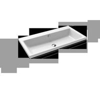 Lavabo à poser Kaldewei Puro 3155, 900 x 460 x 40 mm, 900506003001, Exécution: Sans trou de coulée