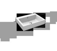 Kaldewei Lavabo à poser Puro 3157 600x460x120 mm sans trou de coulée 900706003001