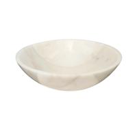 Lavabo à poser Kit Purity 43x43 cm en marbre blanc sans trou de robinetterie, sans trop-plein SATPURWH