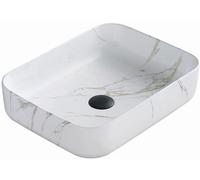 Lavabo à poser Mexen Carla 50 x 39 cm, pierre blanche - 21555091