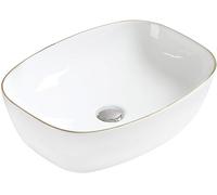 Mexen Lita Lavabo sur plan 49 x 37 cm, blanc/or - 22124905 2247 5907709191372