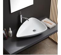 LAVABO À POSER OVALE DESIGN MODERNE EN CÉRAMIQUE