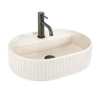 Rea - Vasque À Poser - Marcela 50 Vanilla Ovale - Ceramiche Sanitarie - Beige - 50x35,5x13,5 cm