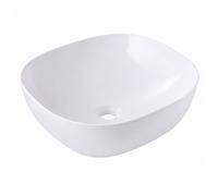 Relaxdays Lavabo rectangulaire d'appui sans trou