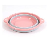 Lavabo à Vaisselle Pliable, Lavabo Pliable Bassine à Vaisselle Portable Camping Lavabo Lavage Pliable Vaisselle Bol Bassine Pliable Pour Voyage, Camping Et Cuisine à La Maison (Rose)