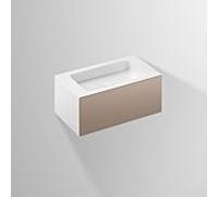 Lavabo Alape Folio 5155511000 804 x 450 mm, pierre de lune, sans trou de robinetterie ni trop-plein