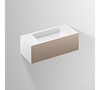 Lavabo Alape Folio 5156511000 1004 x 450 mm, pierre de lune, sans trou de robinetterie ni trop-plein