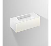 Lavabo Alape Folio 5156514000 1004 x 450 mm, blanc, sans trou de robinetterie ni trop-plein