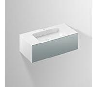 Lavabo Alape Folio 5156810000 1004 x 500 mm, gris fossile, avec trou de robinetterie, sans trop-plein