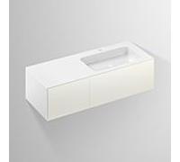 Lavabo Alape Folio 5159814000 1254 x 500 mm, vasque à droite, blanc, avec trou de robinetterie, sans trop-plein