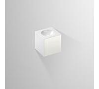 Alape WP.Folio12, plan de toilette, 381x361x363mm, 1 porte Ã gauche, lavabo sans trou pour robinet, 516151, Couleur (avant/corps): LaquÃ© blanc satinÃ© - 5161514000