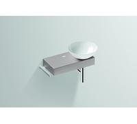 Lavabo Alape Piccolo Novo, L/H/T 555/400/320, bassin à coque blanc, droit, 1