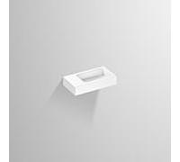 Lavabo Alape XS500.R 4293000000 500 x 268 mm, blanc, sans trou de robinetterie ni trop-plein, vasque à droite