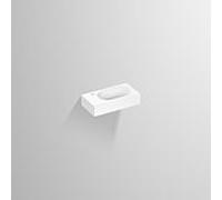 Lavabo Alape XXS450H.R 4297000000 450 x 236 mm, blanc, avec trou de robinetterie, sans trop-plein, vasque à droite