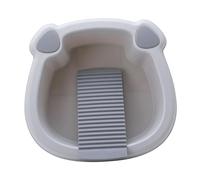 Lavabo antidérapant pour le linge en plein air et la maison, gris