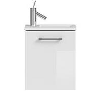 Lavabo avec meuble sous-vasque Artiqua Série 841 BL-841- Ensemble lavabo 2000 , 420 x 240 mm, finition brillante blanc