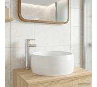 vidaXL Lavabo de salle de bains Noir Mat 38,5 x 38,5 x 16 cm métal