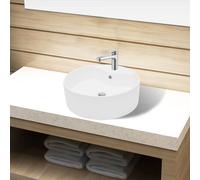 Lavabo avec Trop-Plein 46,5x15,5 cm Céramique Lave-Mains Vasque Maison vidaXL