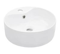 Lavabo avec Trop-Plein Céramique Noir Lave-Mains Salle de Bain Maison vidaXL