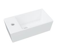 Lavabo blanc 48x25x15 cm céramique