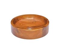Lavabo Bois de teck massif ?40x10 cm