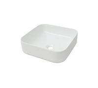 Lavabo carré Céramique Blanc 38x38x13,5 cm