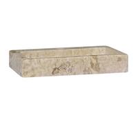 Lavabo - CLOUD - Vasque mural - crème 38x24x6,5 cm marbre L14