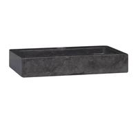 Lavabo - CLOUD - Vasque mural - noir 38x24x6,5 cm marbre L80