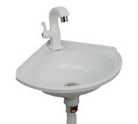 Lavabo coloré en plastique Petit lavabo d'angle pour lavage des mains, Lavabo mural en plastique, Mini lavabo, Lavabo de camping-car Évier pour jardin camping cave
