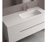 Lavabo Constanza 1100I Sans Siphon Et Bonde Clic-Clac, Pour Meuble 800 Blanc Brillant 1100 X 20 X 460 Mm - SALGAR 113772