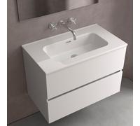 Lavabo Constanza 810 Sans Siphon Et Bonde Clic-Clac Blanc Brillant 810 X 20 X 460 Mm - SALGAR 114558