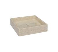 Lavabo Crème 40x40x10 cm Marbre