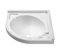 Lavabo d'angle blanc sans bonde 418x418x150 mm